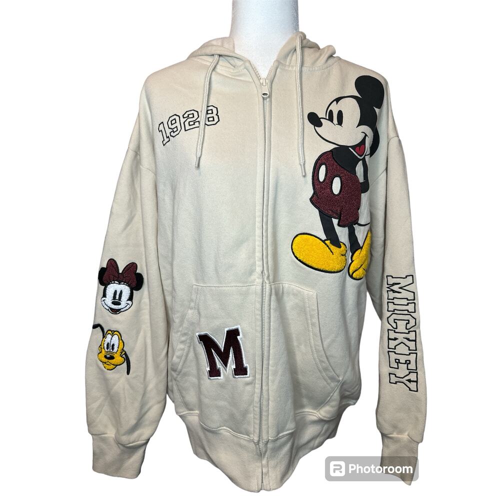 Embroidered Mickey Mouse (Disney) hooded zip up - Picture 2 of 5